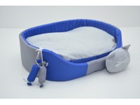 Лежак для собак і котів Комфорт літо синій №1 320х430х125 мм Лежак для собак і котів Комфорт літо синій №1 320х430х125 мм