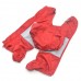 Дощовик для собак  з капюшоном червоний міні 21х27 см