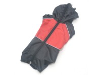 Дощовик для собак  з капюшоном чорний міні 21х27 см