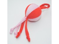 Іграшка для собак і котів М'ячик плюш коричневий 12 см 