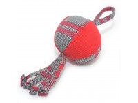 Іграшка для собак і котів М'ячик клітина червоний 8 см 