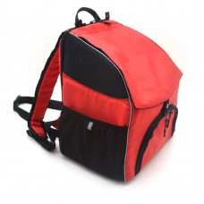 Рюкзак для перенесення котів і собак Турист №1 20 х 30 х 33 см червоний 