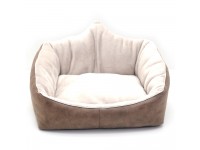 Лежак для собак і котів  Айсберг коричневий №1 330х400х310 мм