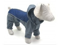 Комбінезон-дощовик з капюшоном для собак сірий бебі 18х22 см Комбінезон-дощовик з капюшоном для собак сірий бебі 18х22 см