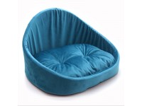 Лежак  для собак і котів Фараон бірюзовий №1 32х43х31 см