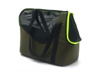 Сумка-переноска  для котів і дрібних собак Спорт хакі №0 23х35х31 см 