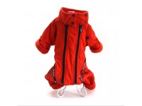 Комбінезон для собак Фліс  червоний міні 21х27 см