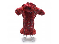 Комбінезон для собак Амур з капюшоном на підкладці omni-heat червоний міні 21х27 см Комбінезон для собак Амур з капюшоном на підкладці omni-heat червоний міні 21х27 см