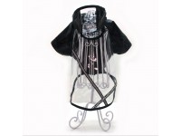 Вітровка плащ для собак прозора чорна міні 21х27 см Вітровка плащ для собак прозора чорна міні 21х27 см