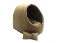 Будка для котів і малих порід собак  Бліц коричнева №1 36х37х32 см