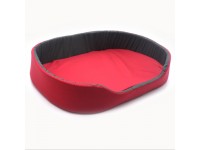 Лежак для котів і собак  стандарт червоний №1 320х430х125 мм