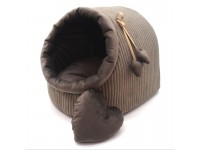 Будка для котів і собак  Геросс №2 42х37х37 см коричневий 