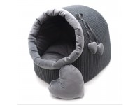 Будка для котів і собак  Геросс №1 36х32х32 см сірий 