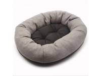 Лежак овальний для собак та котів Магнус коричневий №1 40х50х22 см Лежак овальний для собак та котів Магнус коричневий №1 40х50х22 см