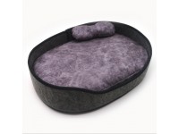 Лежак для котів і собак  Остін сірий №1 32х43х10 см