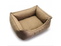 Лежак для собак та котів  Марвіл двосторонній бежевий №1 40х50х22 см