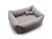 Лежак для собак і котів  Патрік прямокутний бежевий №1 40x55х19 см