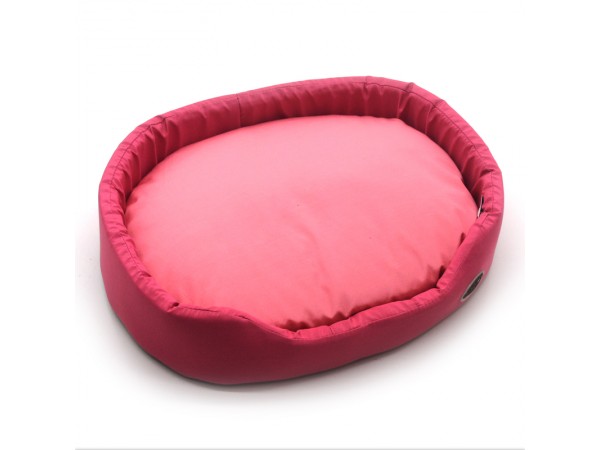 Лежак для котів і собак  Рекс рожевий №1 320х430х125 мм