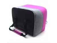 Автосумка переноска  Гармонія для котів та малих порід собак 25х40х32 см фіолетова 