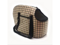 Сумка переноска Клітинка для котів та малих порід собак бежева №0 22х32х27 см Сумка переноска Клітинка для котів та малих порід собак бежева №0 22х32х27 см