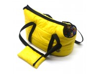 Сумка переноска  Малюк для котів та малих порід собак №0 22х33х26 см жовта 
