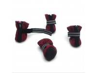 Черевички для собак та котів Фліс бордові міні 3х4х7,5 см Черевички для собак та котів Фліс бордові міні 3х4х7,5 см