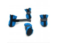 Черевички для собак та котів  Фліс блакитні міні 3х4х7,5 см