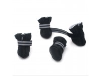 Черевички для собак та котів  Хутро чорні міні 3х4х7,5 см