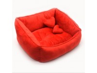 Лежак для котів і собак Ніжність червоний №1 300х370х220 мм Лежак для котів і собак Ніжність червоний №1 300х370х220 мм