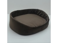 Лежак для собак та котів Лагуна коричневий №3 42х56х19 см Лежак для собак та котів Лагуна коричневий №3 42х56х19 см