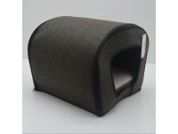 Тунель хатка для собак та котів  Олімп коричнева 31х36х31 см 